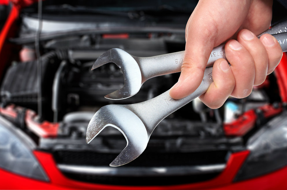 Oil change and filter service